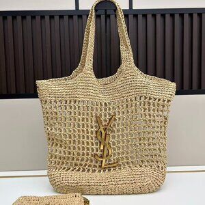 Saint Laurent straw bags